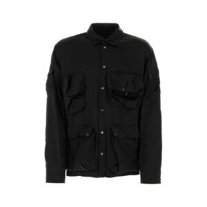 Botter Men Black Satin Shirt